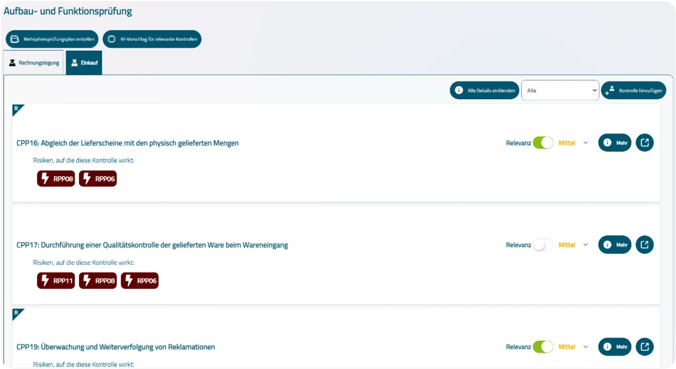 XactAudit: XactAudit unterstützt strukturiert den control-based Audit Approach